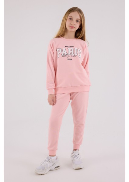 Kız Çocuk Pembe Eşofman Takımı modelleri