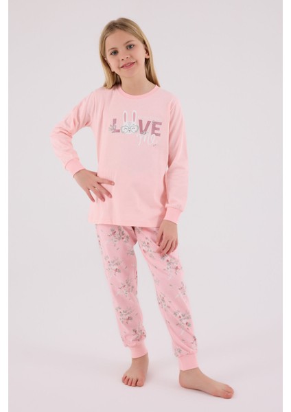 Kız Çocuk Pembe Pijama Takımı fırsatları