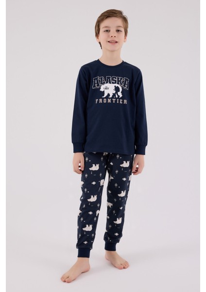 Erkek Çocuk Lacivert Pijama Takımı fırsatları