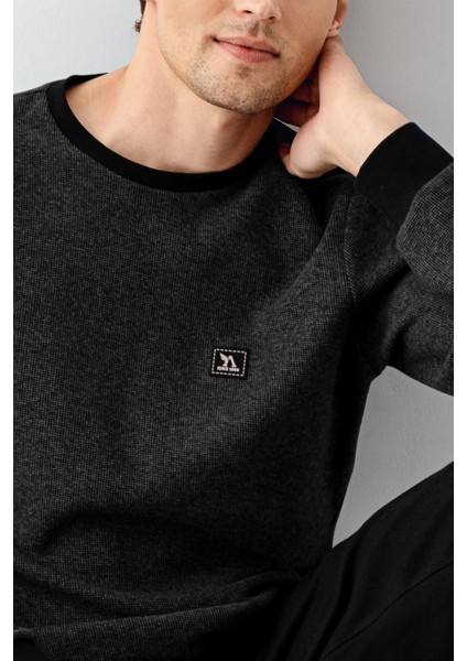 Erkek Siyah Pijama Takımı modelleri