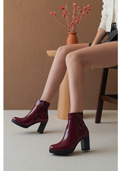 Greslyrra Kadın Yüksek Topuklu Bot 0012515