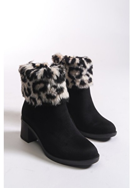 Rielradh Kadın Kürk Detaylı Topuklu Bot 0012501