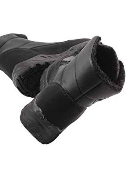 Soğuk Geçirmez İçi Kürklü Spor Kar Botu SİYAH