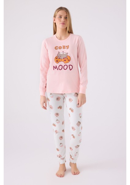 Kadın Pembe Pijama Takımı