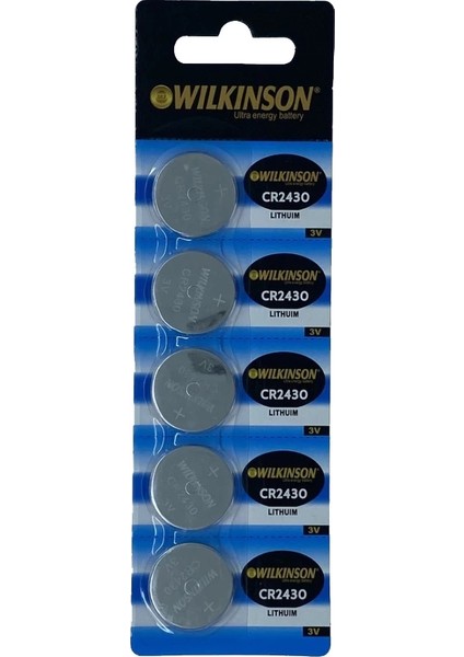 Wılkınson 2430 3V Lityum Düğme Pil 5'li Paket