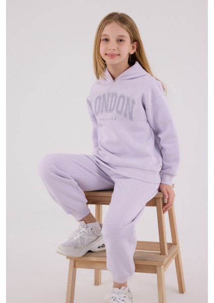 Kız Çocuk Mor Eşofman Takımı