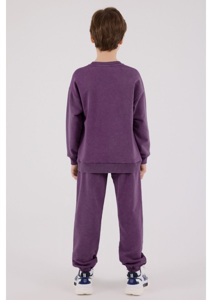 Erkek Çocuk Mor Eşofman Takımı indirimleri