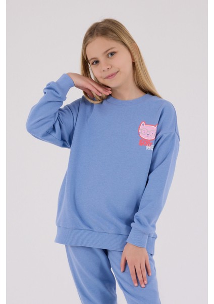 Kız Çocuk Mavi Eşofman Takımı fırsatları