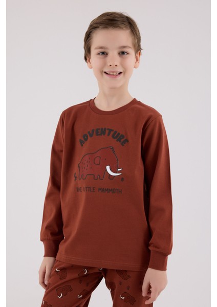 Erkek Çocuk Turuncu Pijama Takımı fırsatları