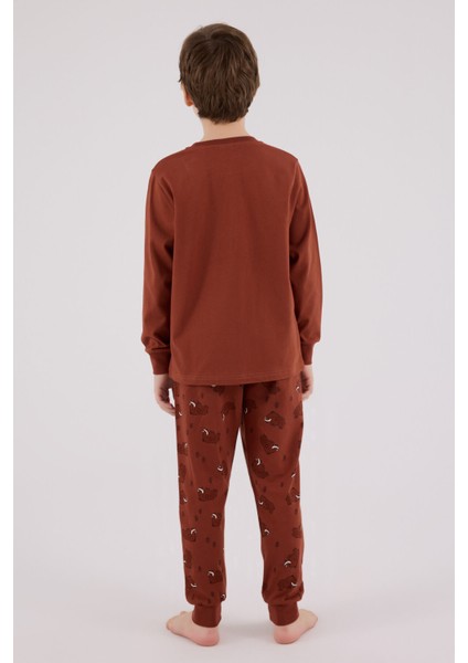 Erkek Çocuk Turuncu Pijama Takımı indirimleri