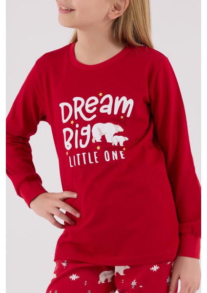 Kız Çocuk Kırmızı Pijama Takımı fırsatları