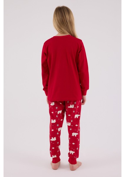 Kız Çocuk Kırmızı Pijama Takımı indirimleri