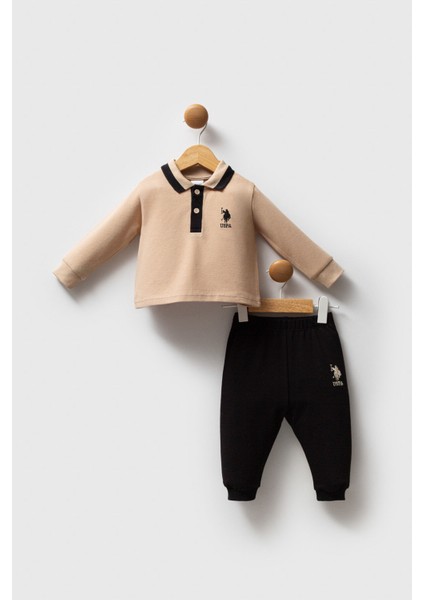 U.s. Polo Assn Erkek Bebek Bej Bebek Takımları