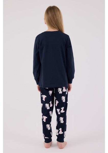 Kız Çocuk Lacivert Pijama Takımı indirimleri