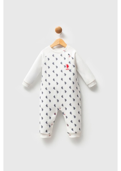 U.s. Polo Assn Erkek Bebek Beyaz Tulum