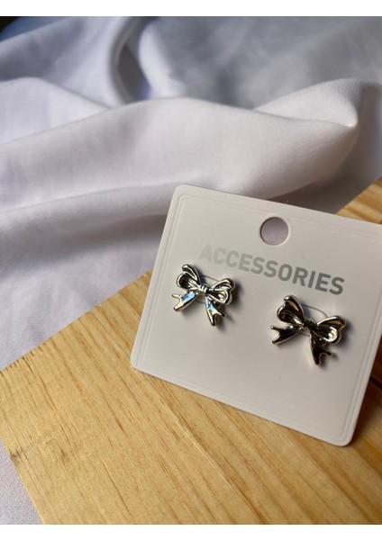 Kararmaz Çelik Fiyonk Detaylı Gümüş Küpe modelleri