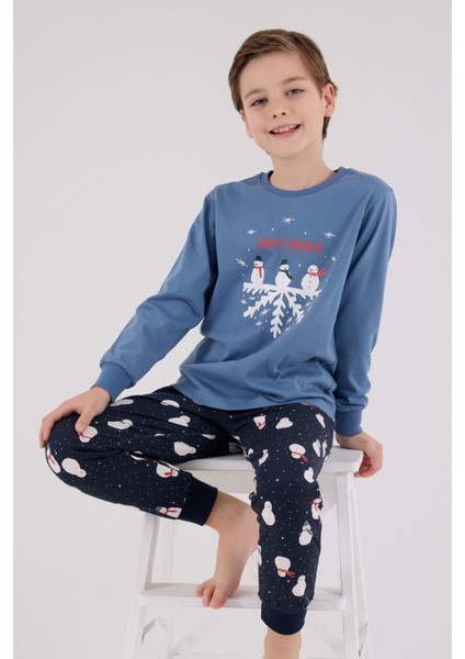 Erkek Çocuk Mavi Pijama Takımı fiyatları