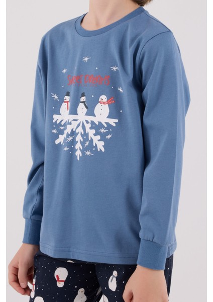 Erkek Çocuk Mavi Pijama Takımı fırsatları