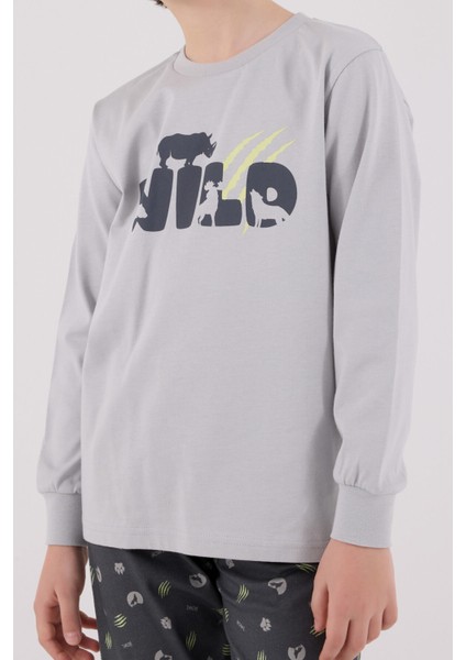 Erkek Çocuk Gri Pijama Takımı fırsatları