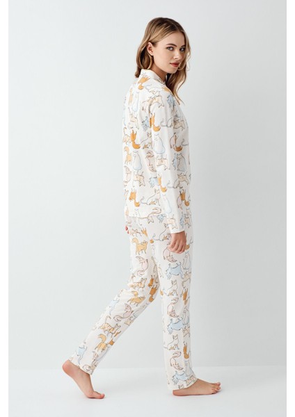 Kadın Beyaz Gömlek Pijama indirimleri