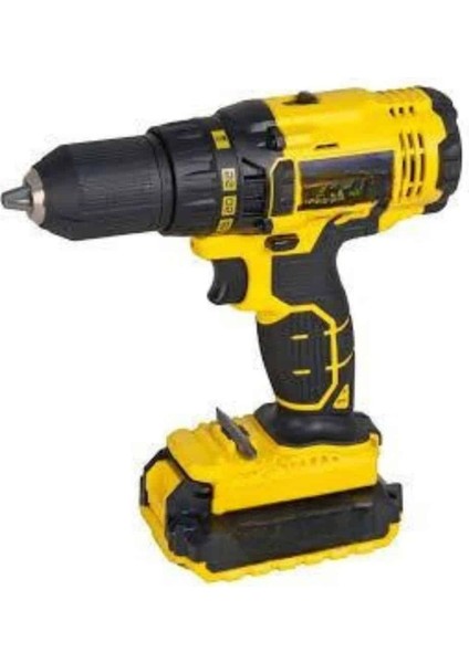 Metal Şanzıman Çift Akülü Bakır Sargı 24 Parça LED Aydınlatmalı Matkap Seti