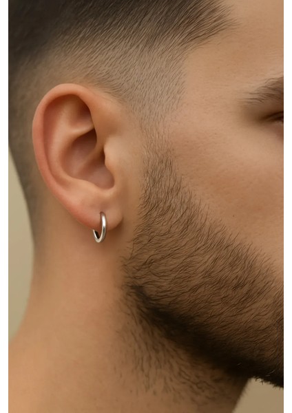 Delikli Trend Küçük Boy Halka Küpe Erkek Çelik Küpe 2 Adet fiyatları