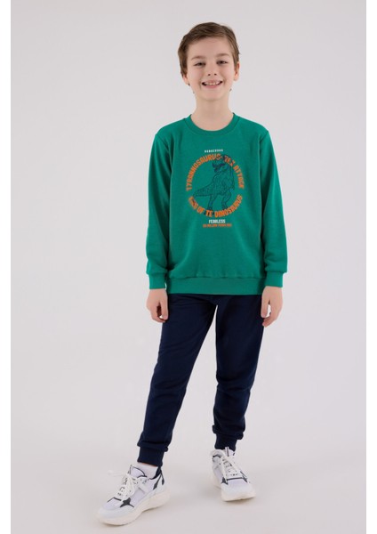 Erkek Çocuk Yeşil Eşofman Takımı modelleri