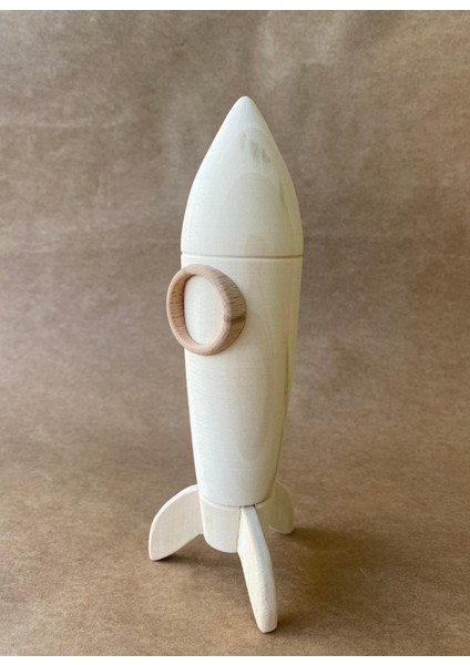 Ahşap Uzay Roketi Oyuncak Ahşap Uzay Roketi – Montessori Keşif Oyuncağı fiyatları