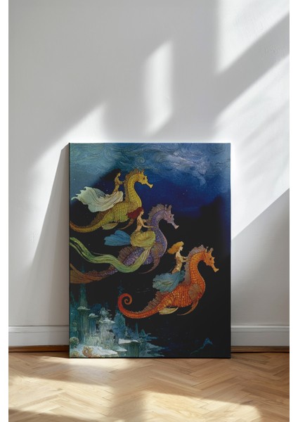 Denizatı Süvarileri - Kanvas Tablo - Sualtı Duvar Dekoru fiyatları