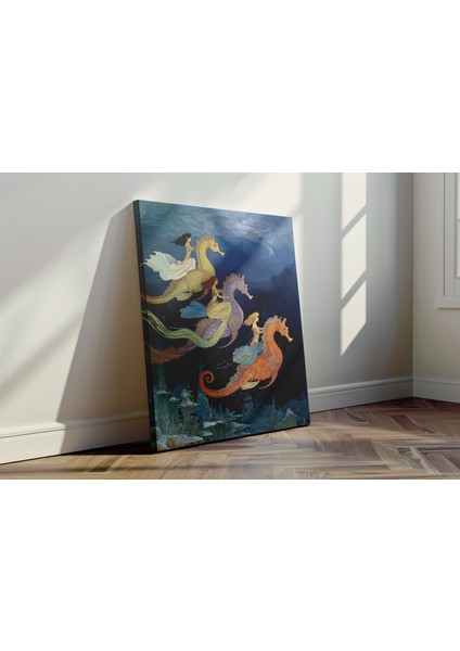 Denizatı Süvarileri - Kanvas Tablo - Sualtı Duvar Dekoru fırsatları