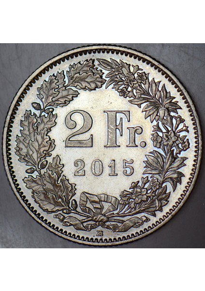 Isviçre 2 Frank 2015 Çil(-) modelleri
