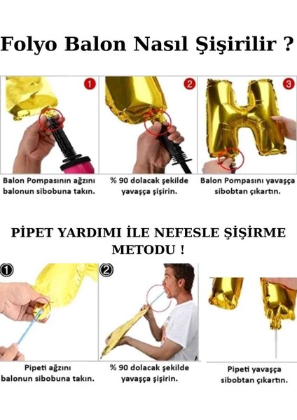Folyo Harf Balon Gümüş Renk 40 Inc 100 cm Helyum Uyumlu fiyatları
