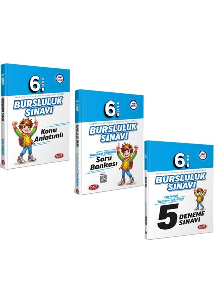 6. Sınıf Bursluluk Sınavı Konu Soru ve Deneme Seti 3 Kitap