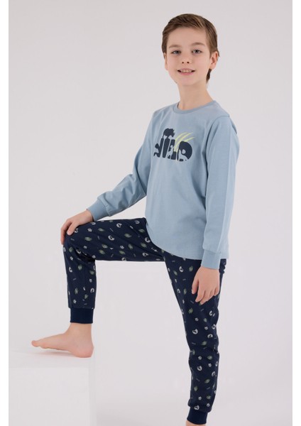 Erkek Çocuk Yeşil Pijama Takımı modelleri