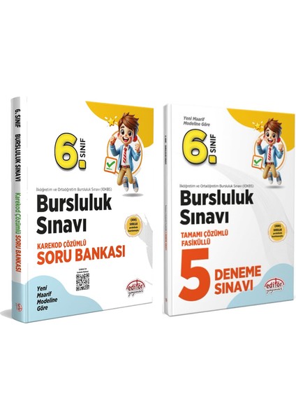 6. Sınıf Bursluluk Sınavı Soru Bankası ve Deneme Seti 2 Kitap