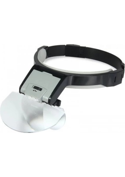 - Lens Takmalı 5 Lenslı , Led Lambalı Şapka Tip Büyüteç