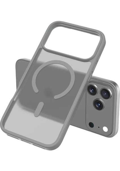 Apple iPhone 17 Pro Jota Magsafe Kapak - Titan Gri modelleri