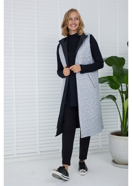 MB28.65 Moodbasic Çift Taraflı Uzun Yelek