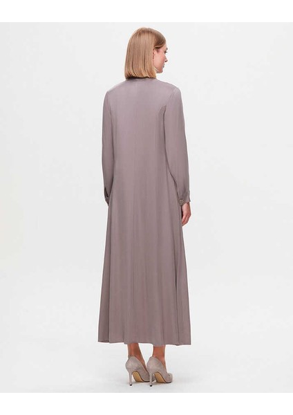 T25K-4001 Mıssdalıda Renkli Düğmeli Saten Elbise fiyatları