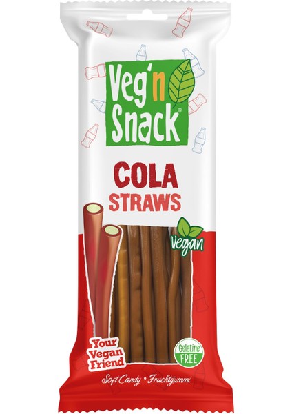 Vegan Snack Cola Straws 170 gr ( 2 Adet * 170 gr )