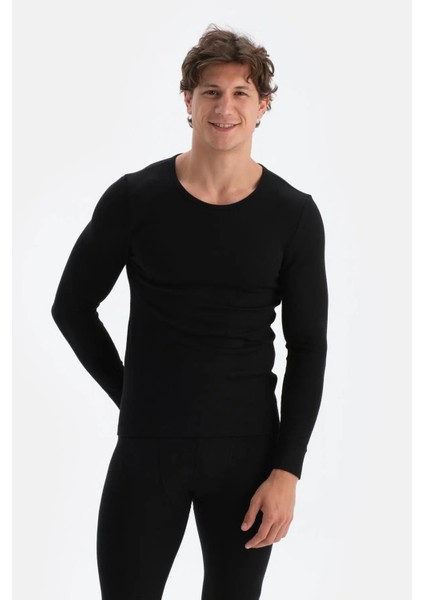 Erkek Sıfır Yaka Uzun Kollu Termal Içlik Tek Üst D6125