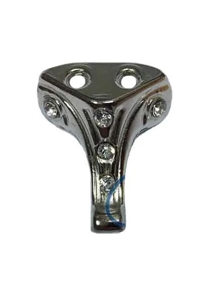 Moda Taşlı Ahşap, Mdf, Sunta Sandık Ayağı, Kutu Ayak 2,5 Cm - Nikel