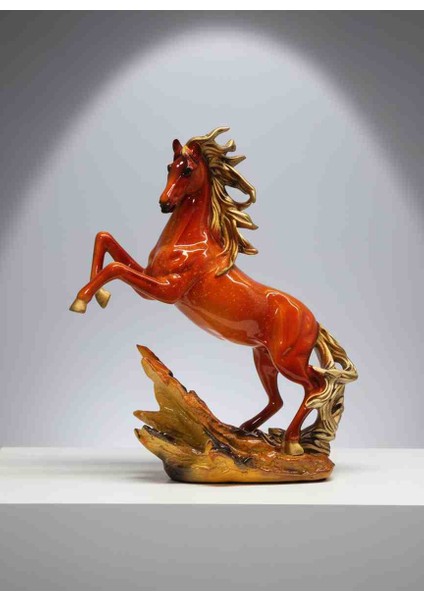 Asaletin Sembolü Şahlanan At Figürü Polyester Dekoratif Aksesuar Heykel Biblo | Ev Oda Ofis Hediyelik | Sınırlı Üretim Lüks Masaüstü Şık Zarif Koleksiyonluk Ürün indirimleri
