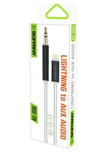 AC-300 3.5 mm Jack Lıghtnıng Aux Kablo - Siyah fiyatları