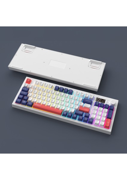Kb-85 Sılent Pro Kablosuz Beyaz/mavi/kırmızı Sessiz Rgb Wireless 2.4ghz + Bt Q Membrane Oyuncu Klavyesi fırsatları