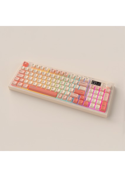 KB-85 SILENT PRO Kablosuz Bej-Pembe-Turuncu SESSİZ RGB Wireless 2.4Ghz Q Oyuncu Klavyesi fiyatları