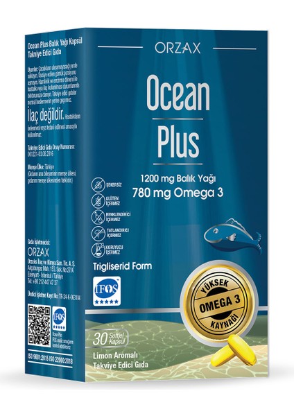 Ocean Plus 1200 mg 30 Kapsül