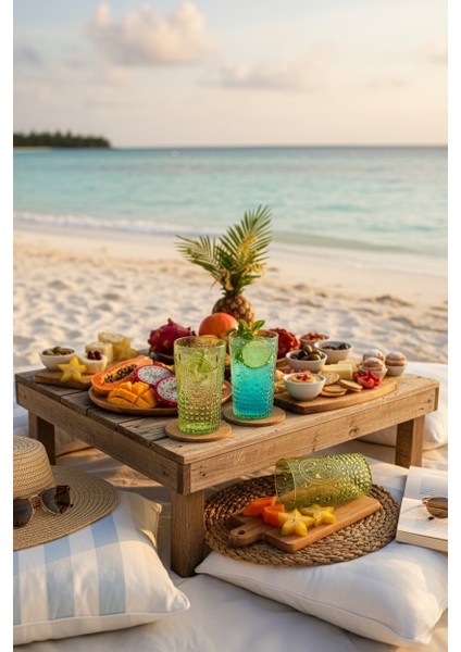 Akrilik Yeşil 6'Lı Uzun Bardak & Su Meşrubat Bardağı 750 ml ( Cam Değildir ) fiyatları