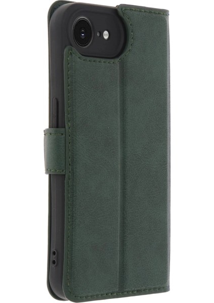 iPhone 16E Kılıf Trend S Plus Kapaklı Kılıf - Yeşil modelleri