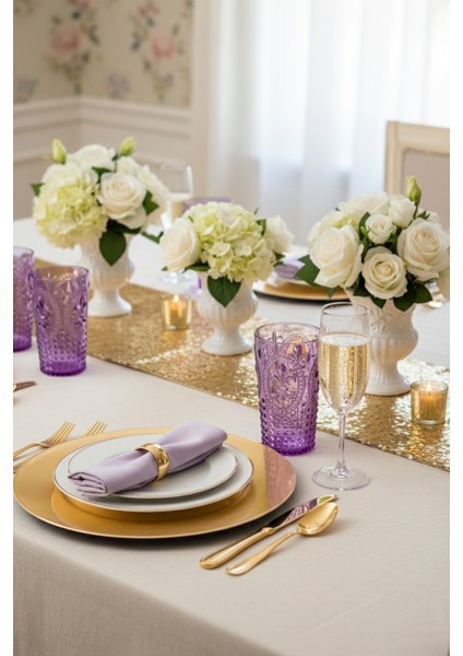 Akrilik Mor Uzun Bardak & Su Meşrubat Bardağı 750 ml ( Cam Değildir )